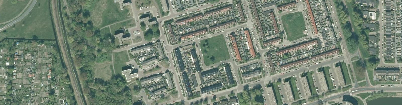 Luchtfoto van Schouten en Schepenenbuurt