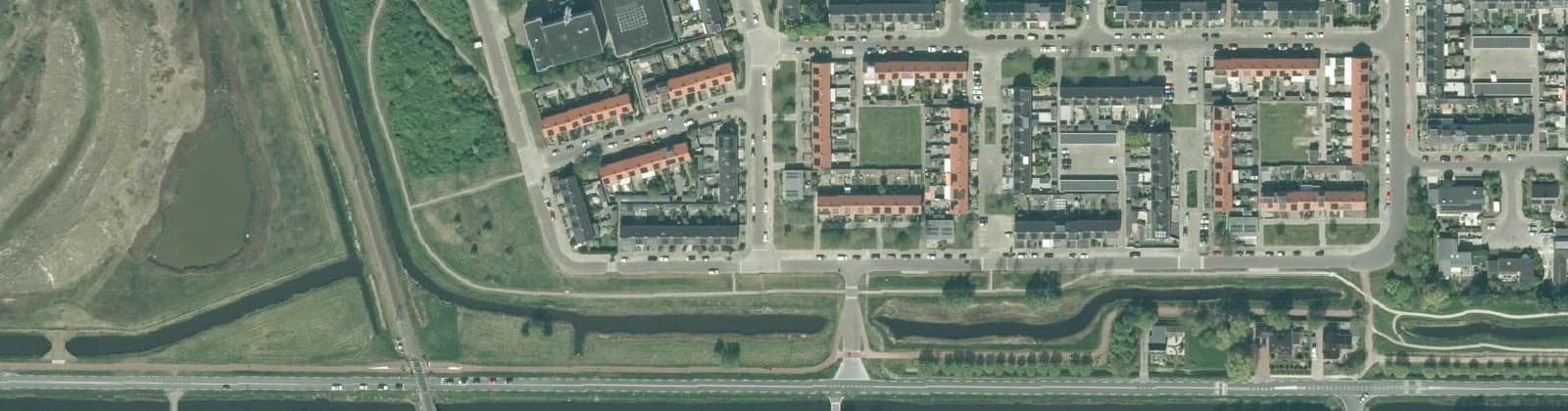 Luchtfoto van Landmetersbuurt