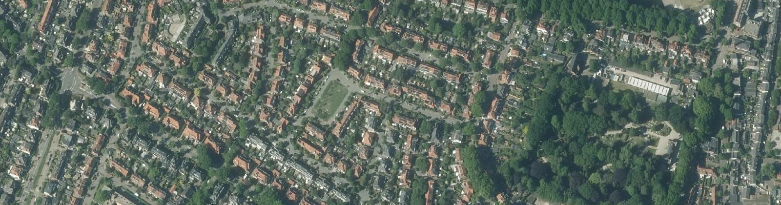 Luchtfoto van Schrijverskwartier