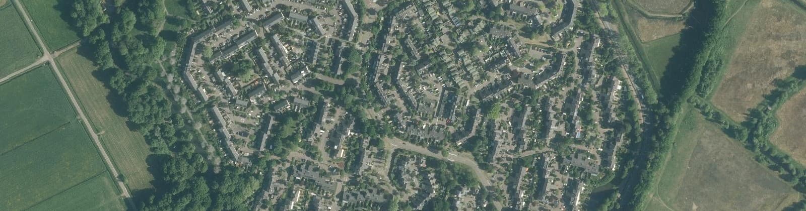 Luchtfoto van Hilversumse Meent