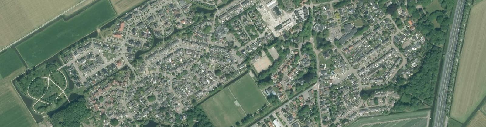 Luchtfoto van Abbekerk Centrum