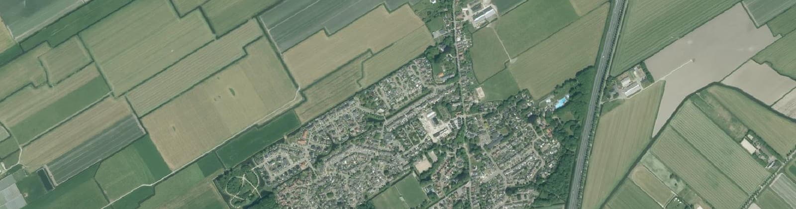 Luchtfoto van Abbekerk Buitengebied