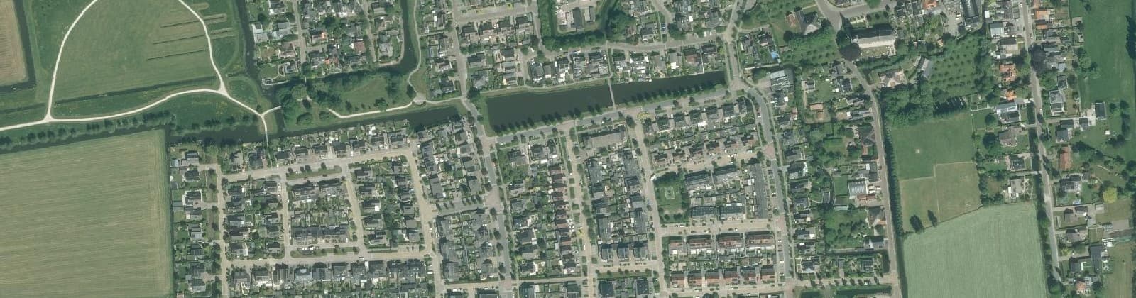 Luchtfoto van Wognum Kreeklanden