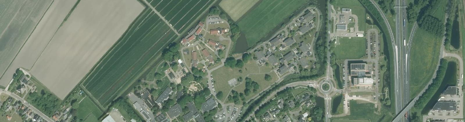 Luchtfoto van Wognum Leekerweide