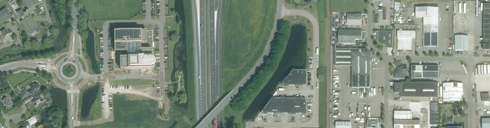 Luchtfoto van Wognum Bedrijventerrein