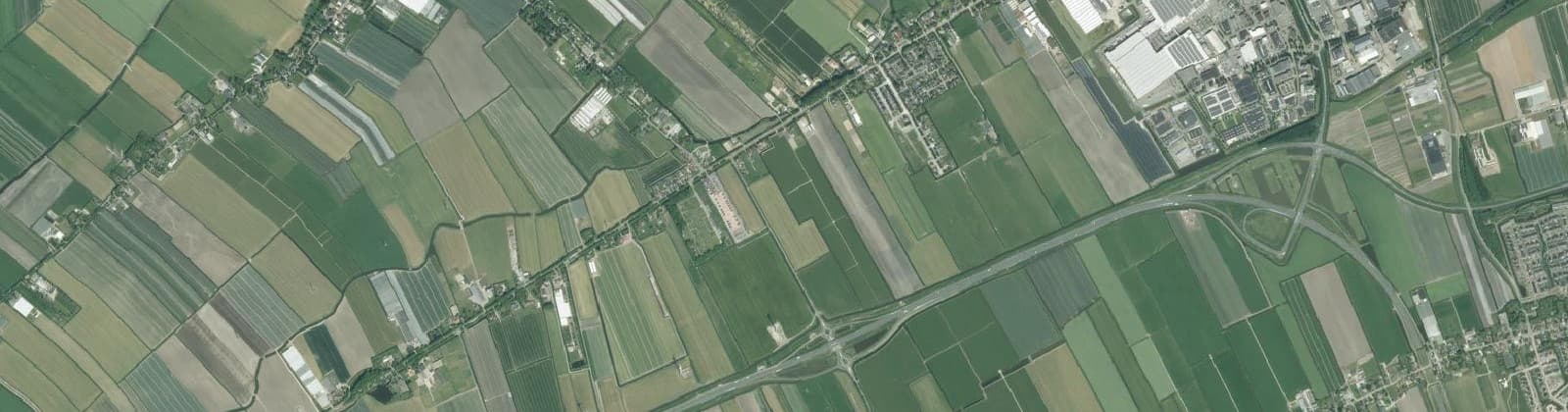 Luchtfoto van Zwaagdijk-Oost Buitengebied
