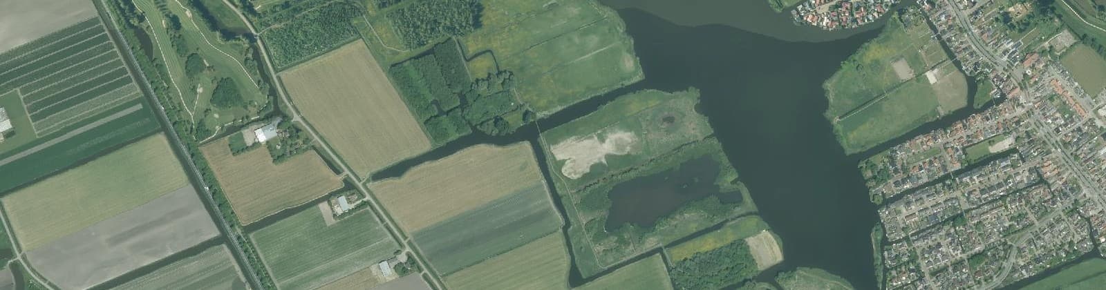 Luchtfoto van Wervershoof Onderdijk Buitengebied