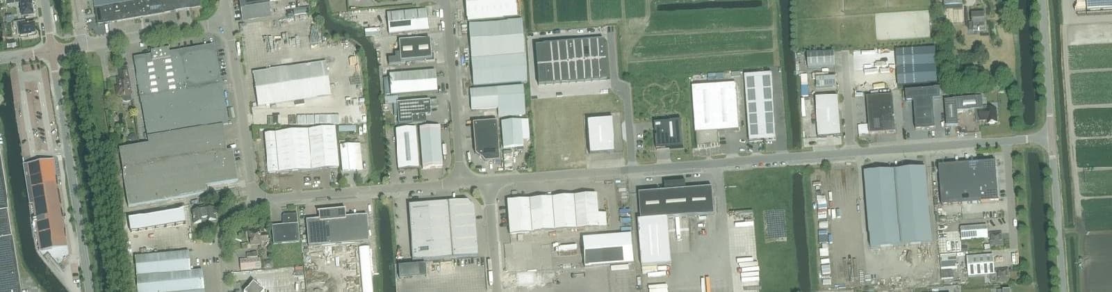 Luchtfoto van Andijk Bedrijventerrein