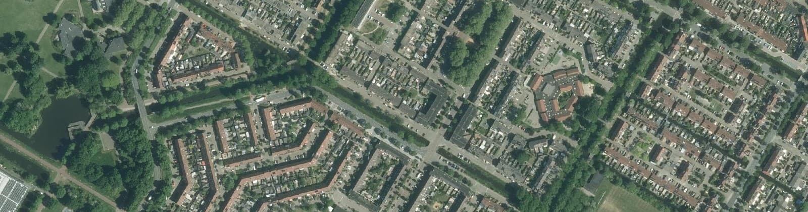 Luchtfoto van Overlanderstraat en omgeving