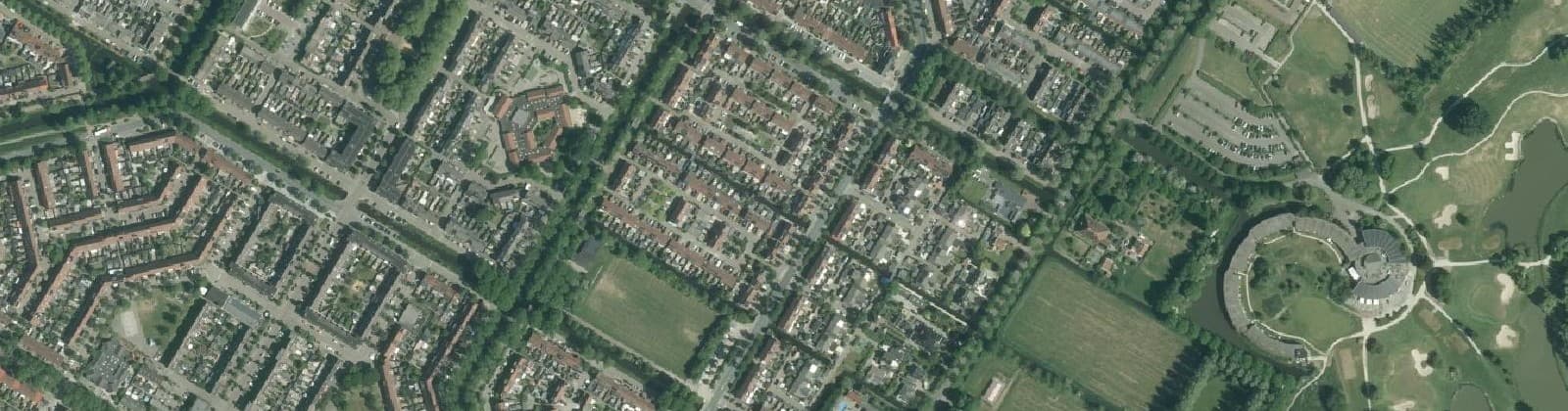 Luchtfoto van Maten- en Zuivelbuurt