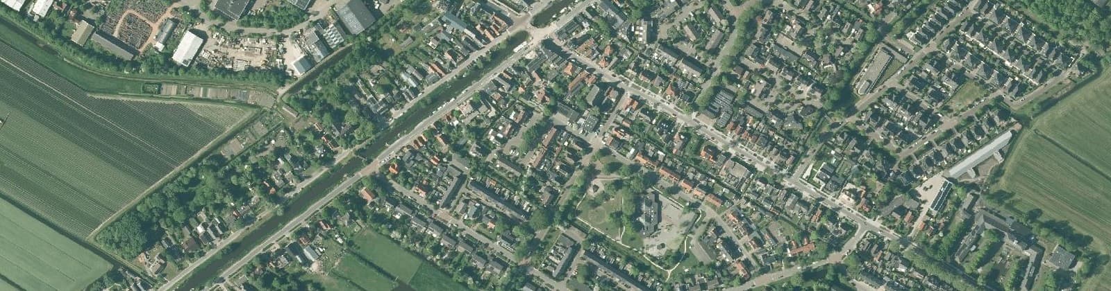 Luchtfoto van Schagerbrug (woonkern)
