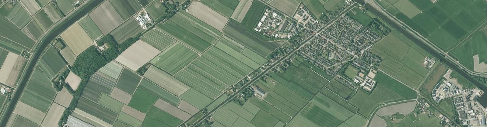 Luchtfoto van 't Buurtje en Buitengebied