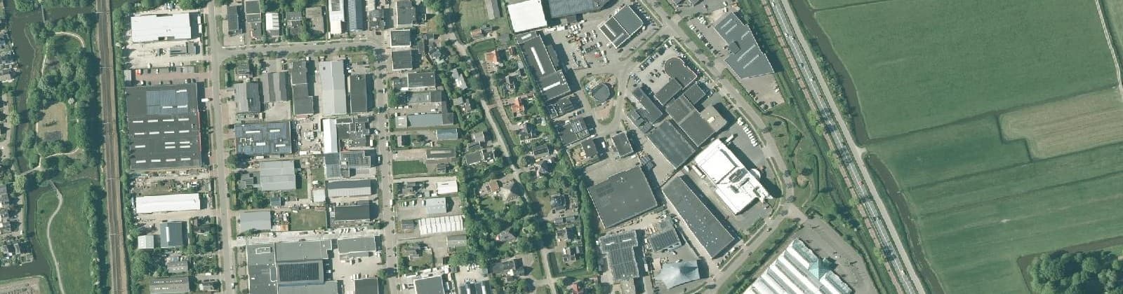 Luchtfoto van Witte Paal