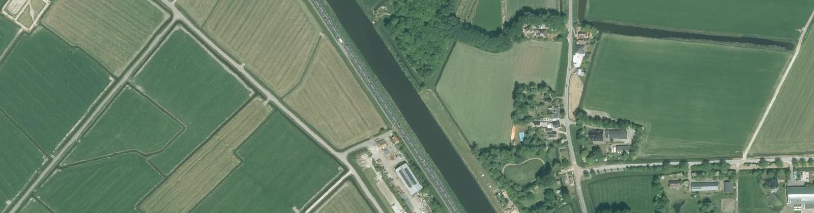 Luchtfoto van Krabbendam en Buitengebied