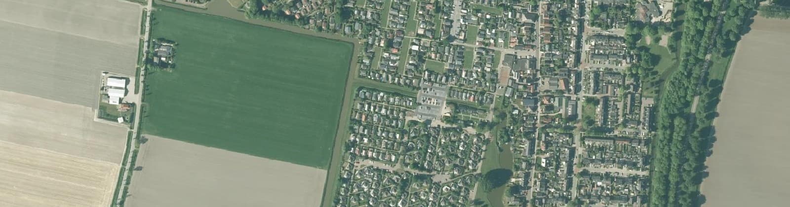 Luchtfoto van Dirkshorn (woonkern)