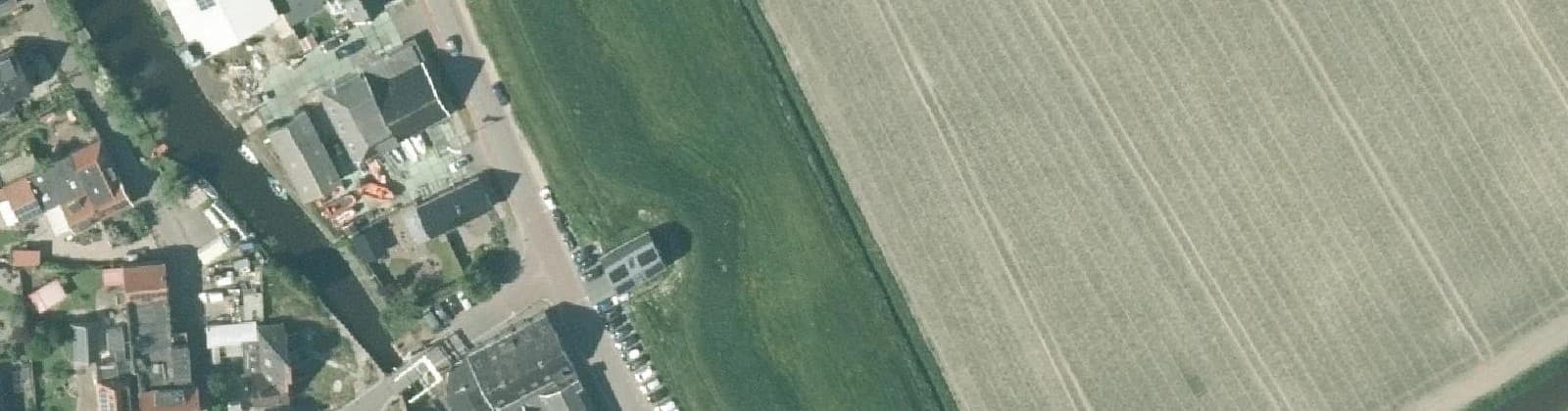 Luchtfoto van Oudesluis (woonkern)