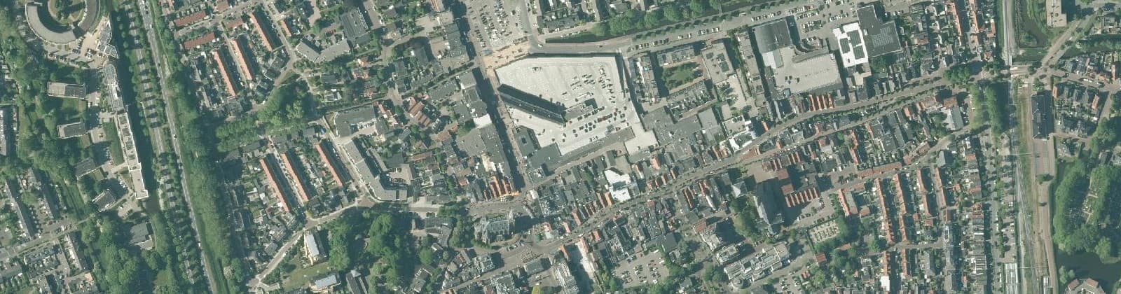 Luchtfoto van Schagen-Centrum