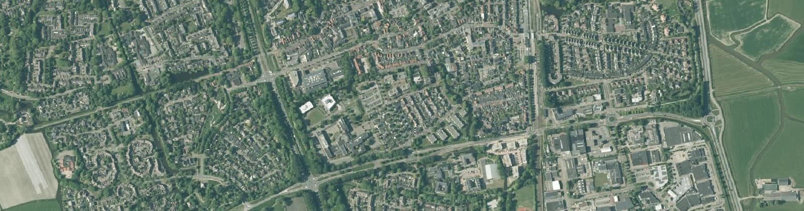 Luchtfoto van Schagen-Centrum-Zuid