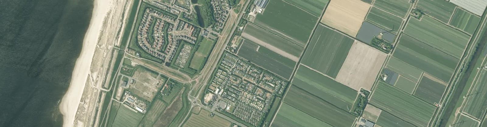Luchtfoto van Buitengebied Petten