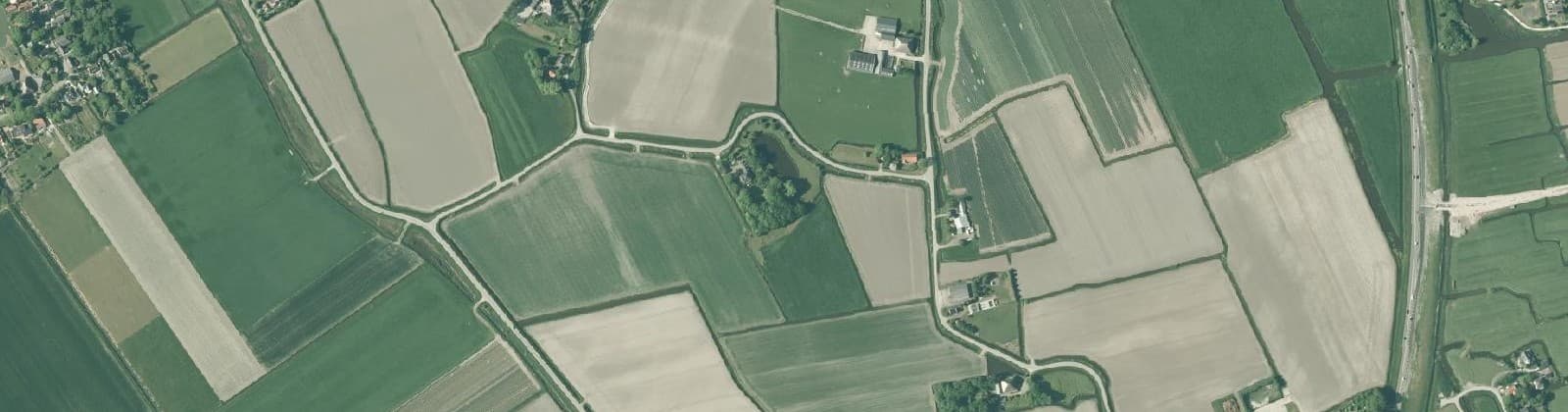 Luchtfoto van Tjallewal en Buitengebied