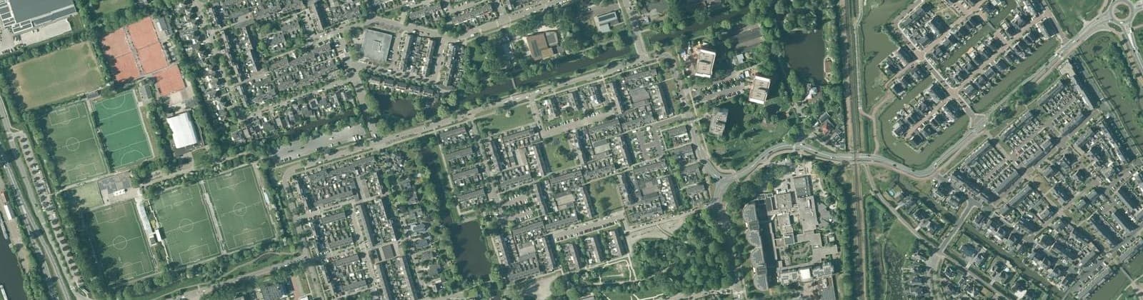 Luchtfoto van Groeneweg-Zuid