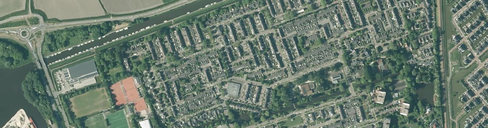 Luchtfoto van Groeneweg-Noord