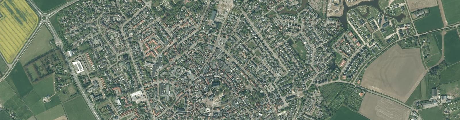 Luchtfoto van Den Burg