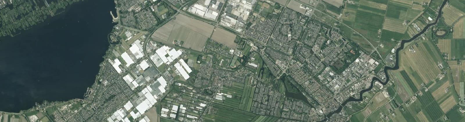 Luchtfoto van Langs de Vuurlinie