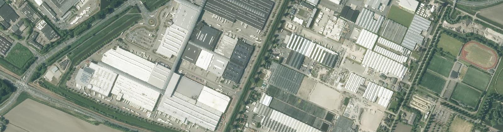 Luchtfoto van Veilinggebied