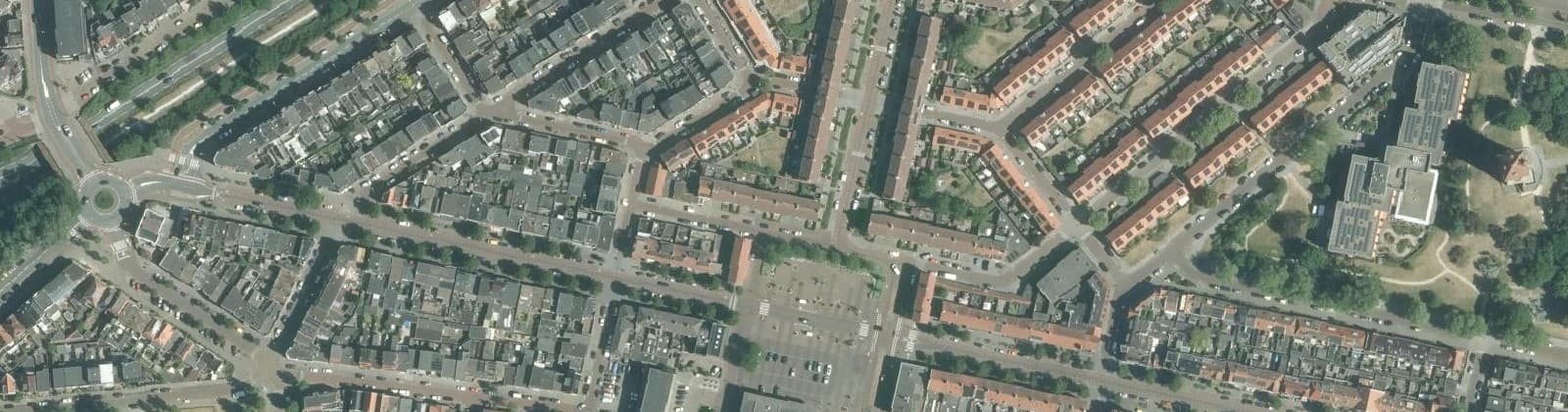Luchtfoto van Verzetsheldenbuurt