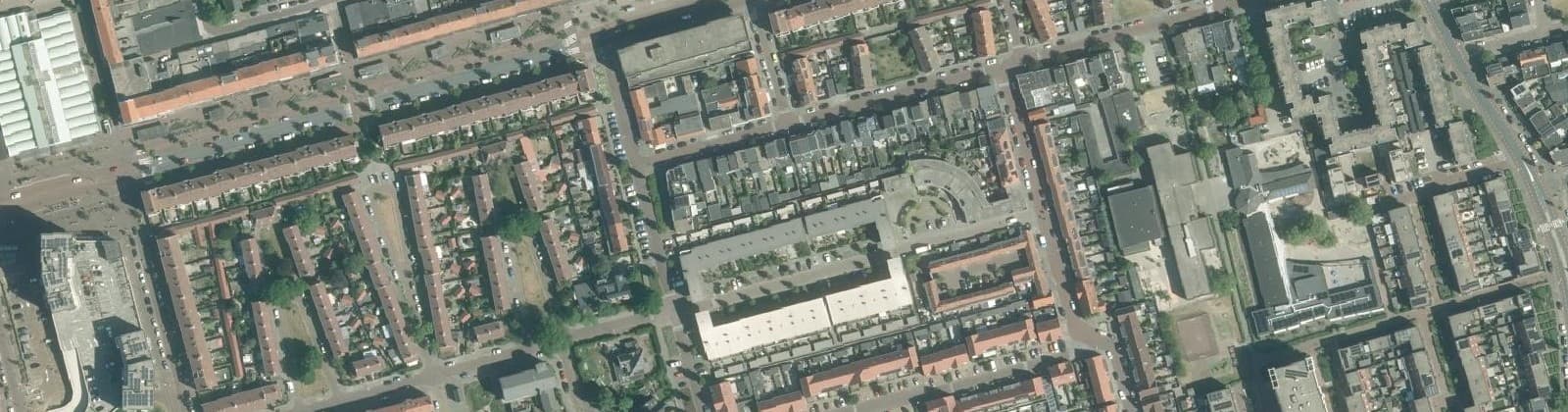 Luchtfoto van Paterskerkbuurt