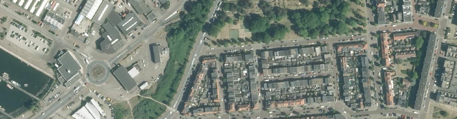 Luchtfoto van Vissersbuurt