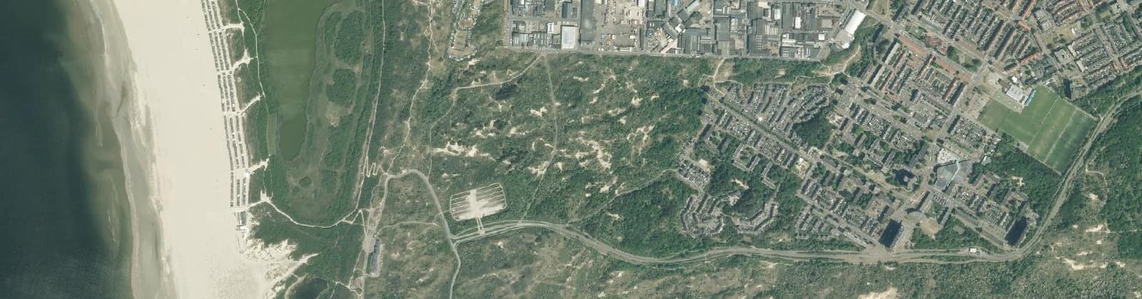 Luchtfoto van Zuidzijdebuurt