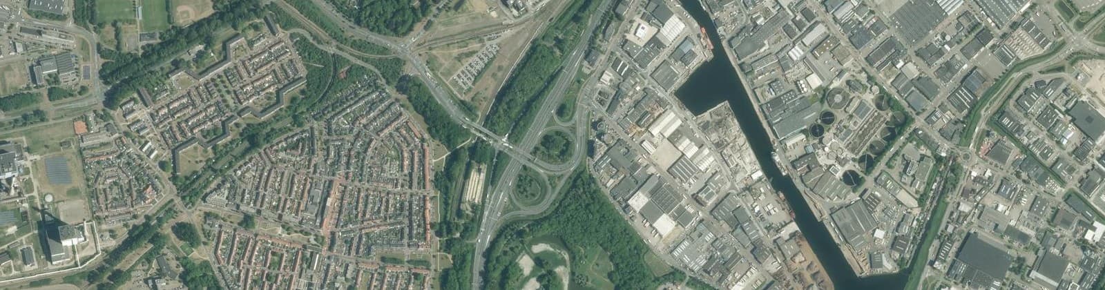 Luchtfoto van Watervlietbuurt