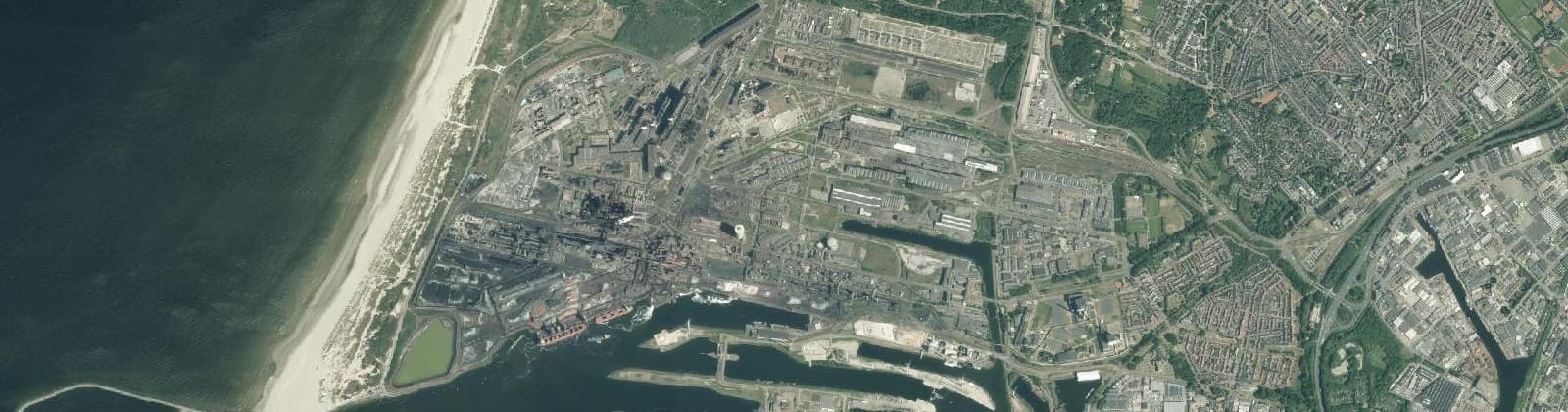 Luchtfoto van Staalbuurt