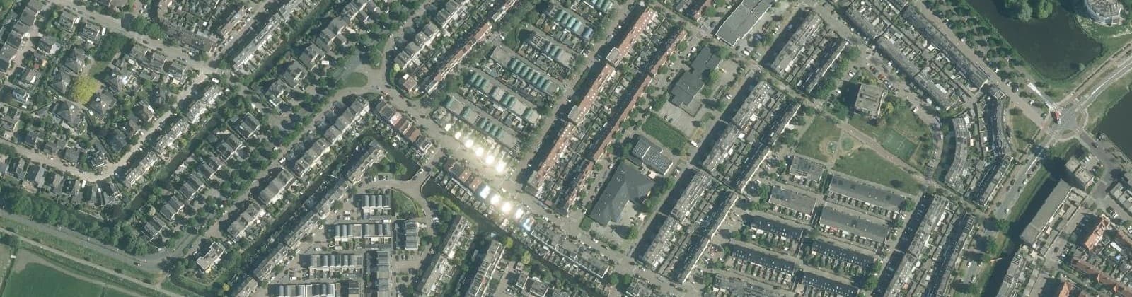 Luchtfoto van Tjotterbuurt