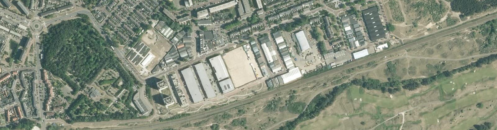 Luchtfoto van Nieuw Noord - bedrijven