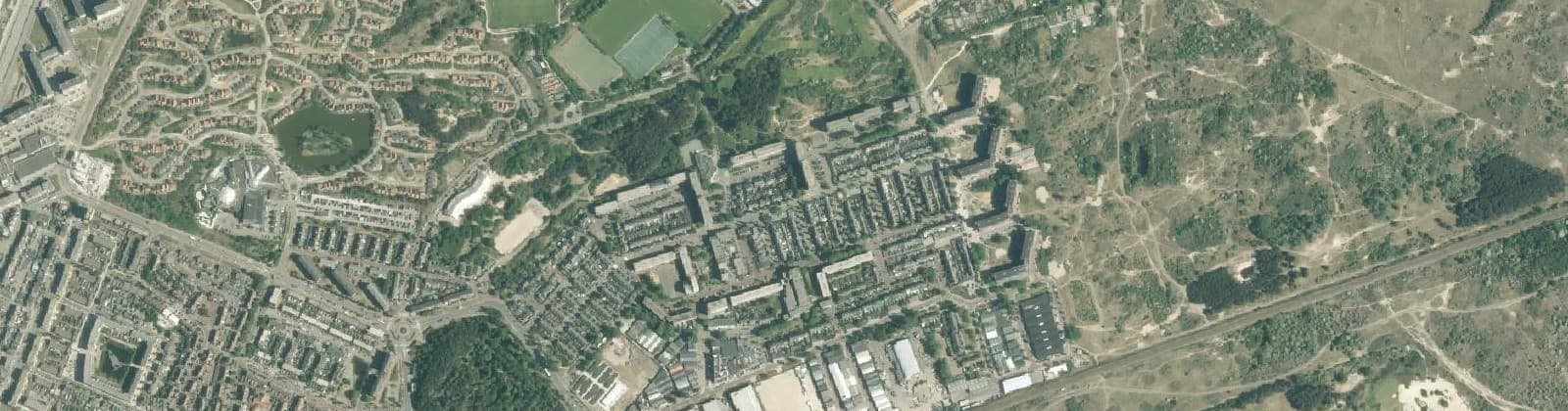 Luchtfoto van Nieuw Noord - wonen
