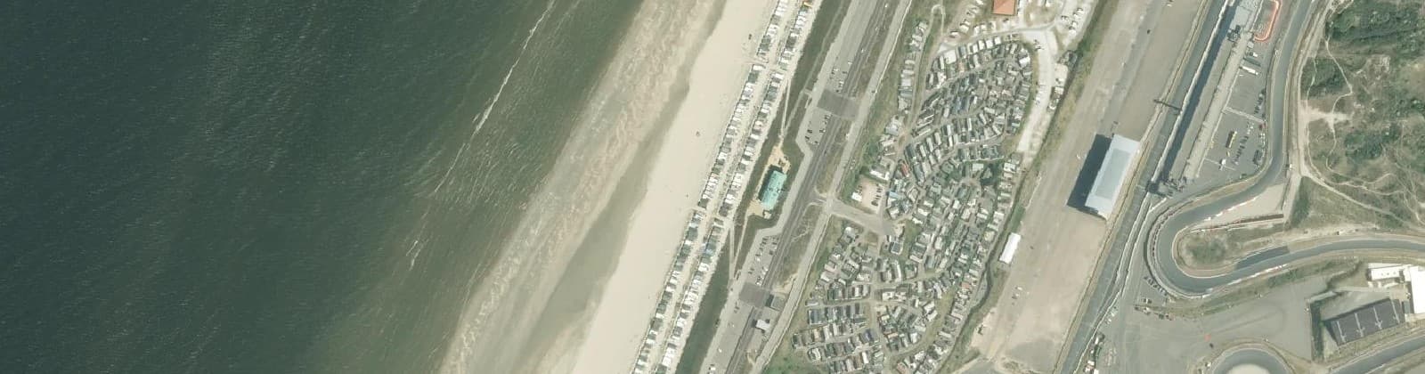 Luchtfoto van Noord strand