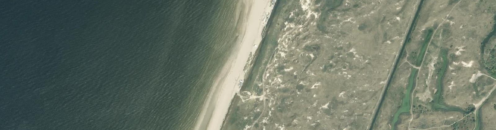 Luchtfoto van Zuid strand