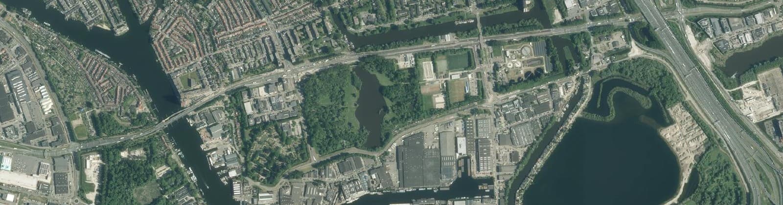 Luchtfoto van Vijfhoekpark