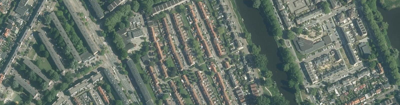 Luchtfoto van Bomenbuurt Oost