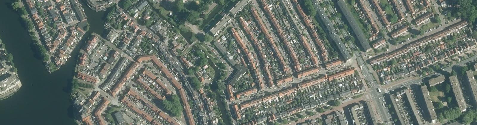 Luchtfoto van Bomenbuurt