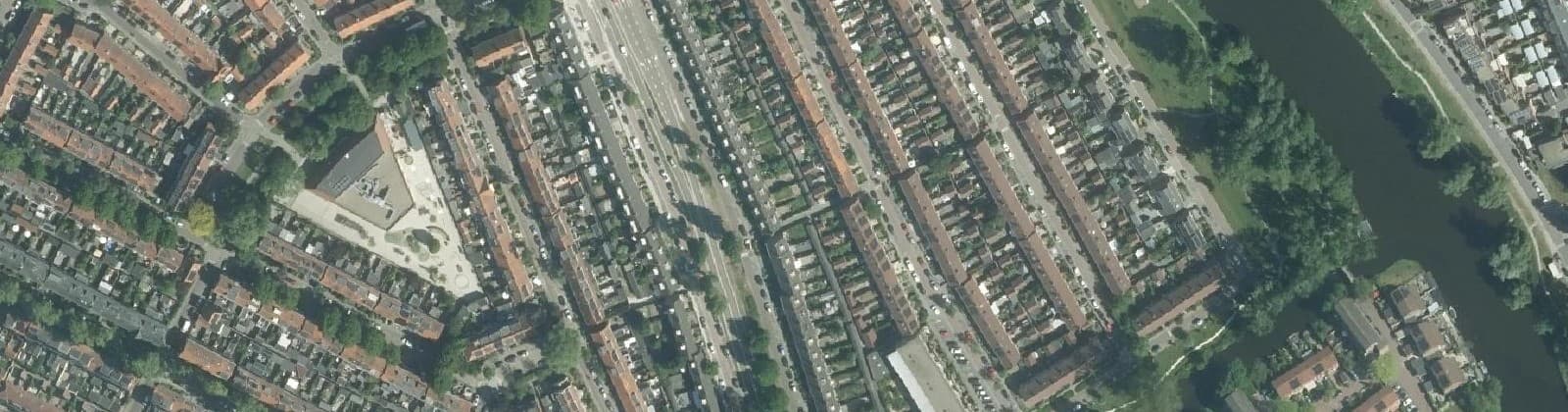 Luchtfoto van Burgemeestersbuurt