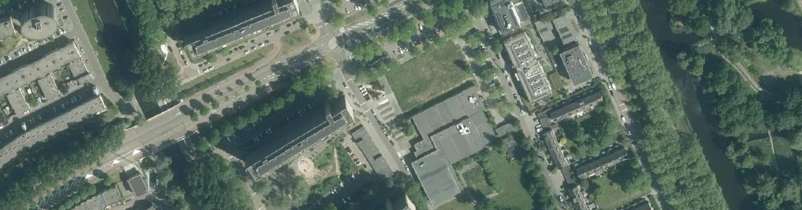 Luchtfoto van Kleurenbuurt