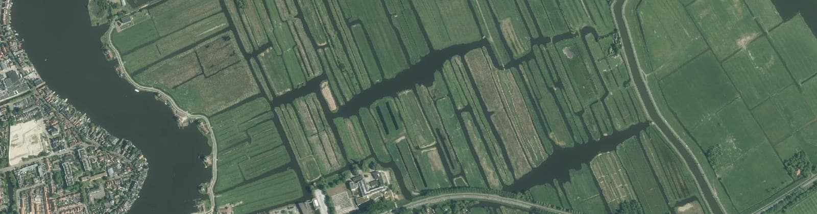Luchtfoto van Zaanse Schans