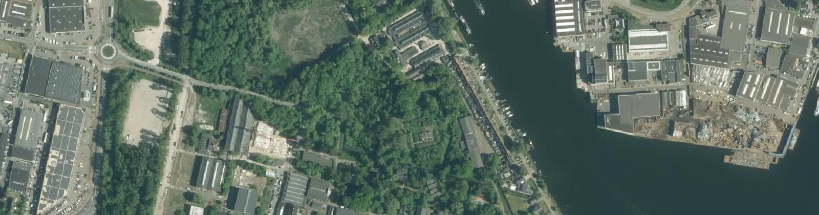 Luchtfoto van Hembrugterrein