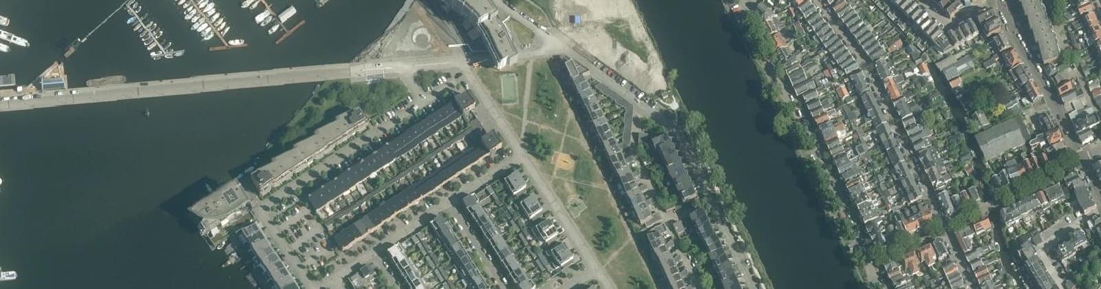 Luchtfoto van Het Eiland