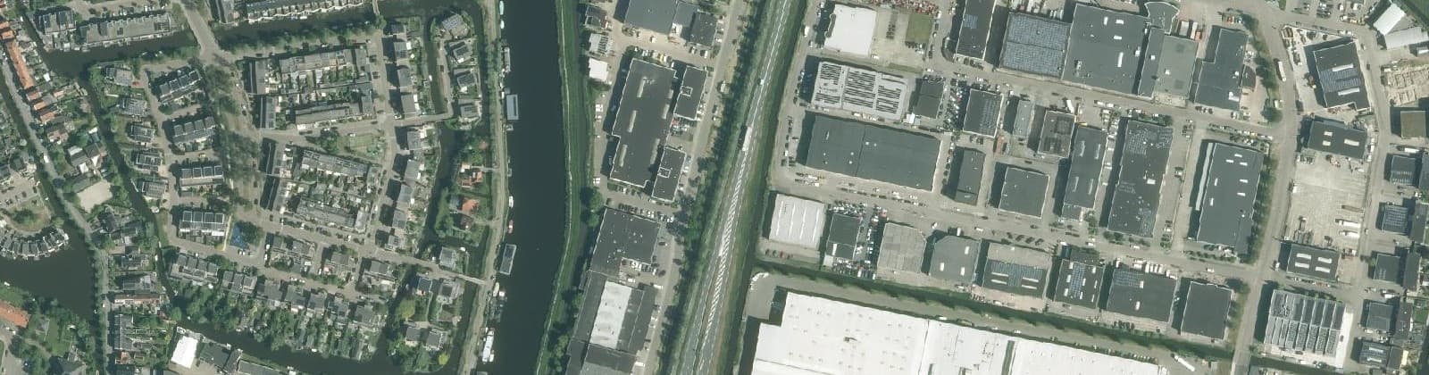 Luchtfoto van Industriebuurt