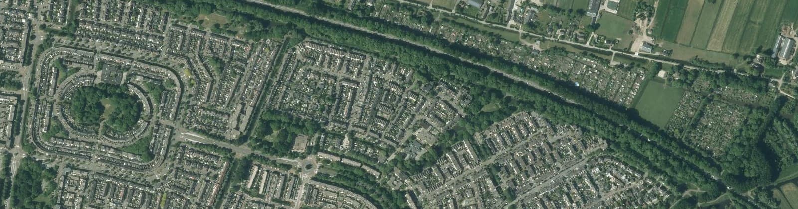 Luchtfoto van Steinenbuurt